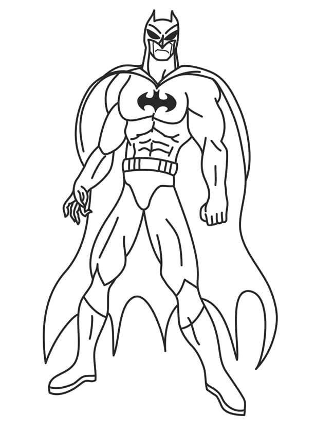 Yksinkertainen Batman Värityskuva
