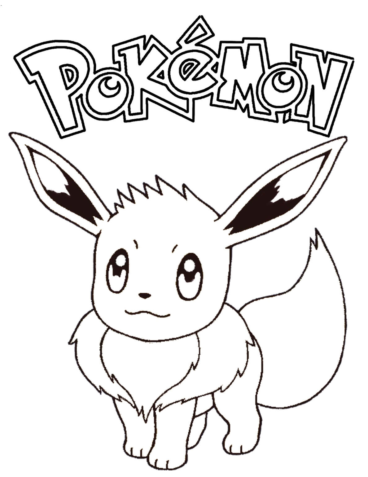 Eevee Pokemon Värityskuva