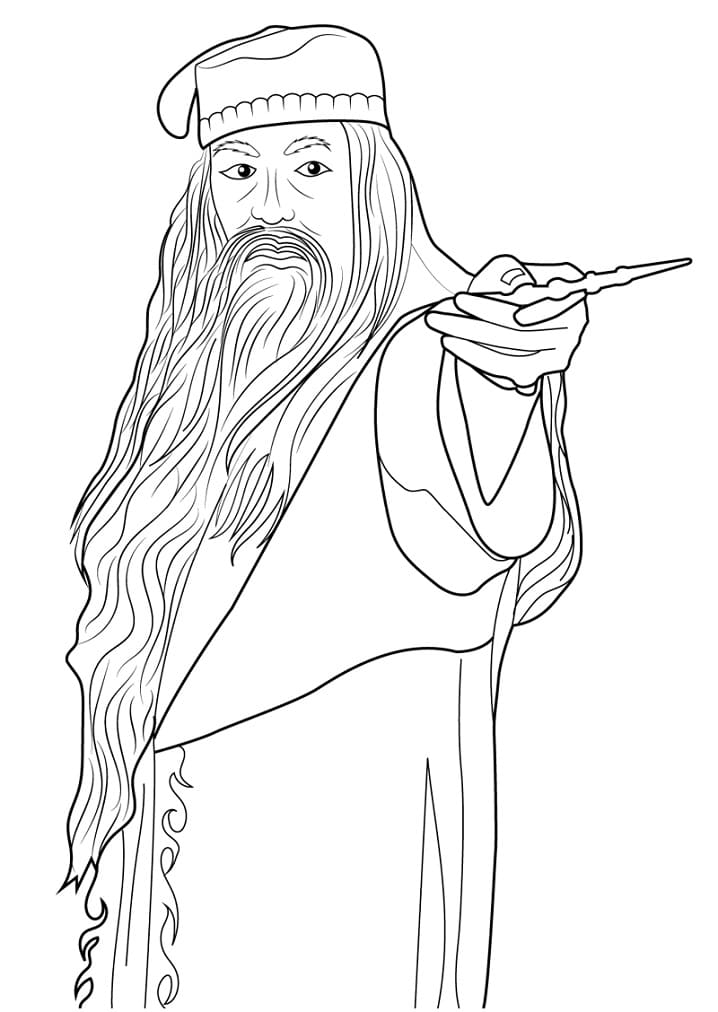 Dumbledore Harry Potterista Värityskuva