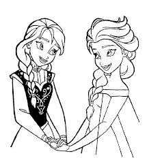 Elsa ja Anna Värityskuva
