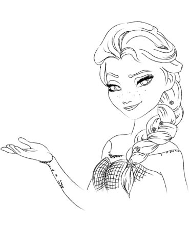 Kaunis Elsa Värityskuva