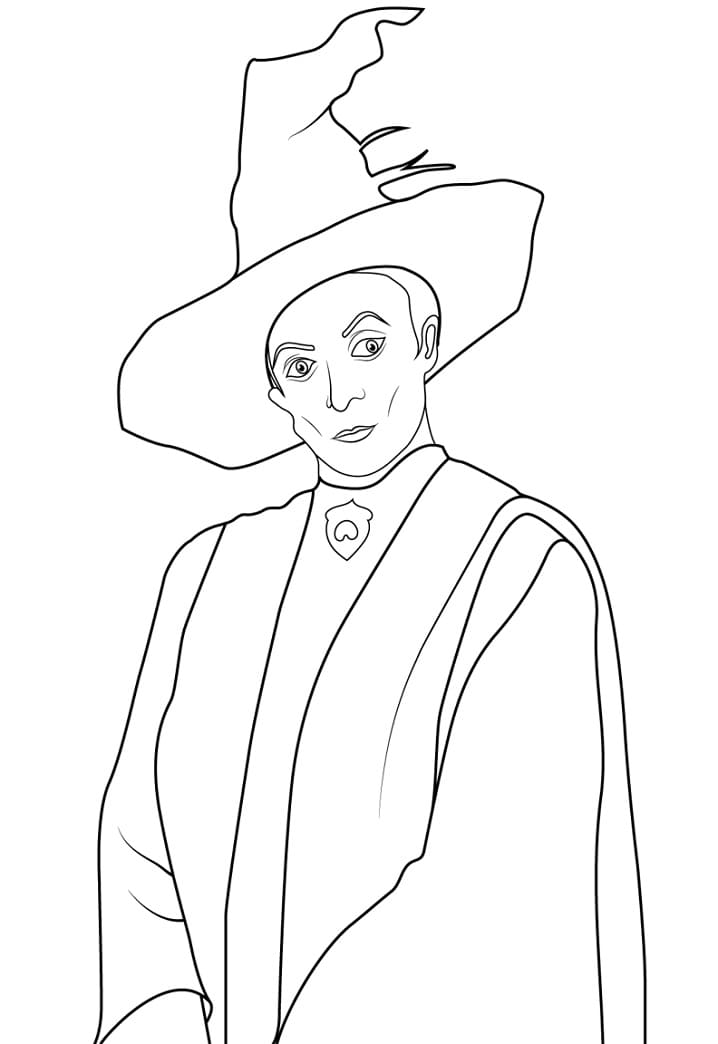 Minerva McGonagall Harry Potterista Värityskuva