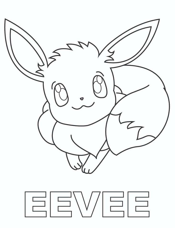 Suloinen Eevee Värityskuva