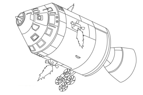 Apollo 13 värityssivu Värityskuva