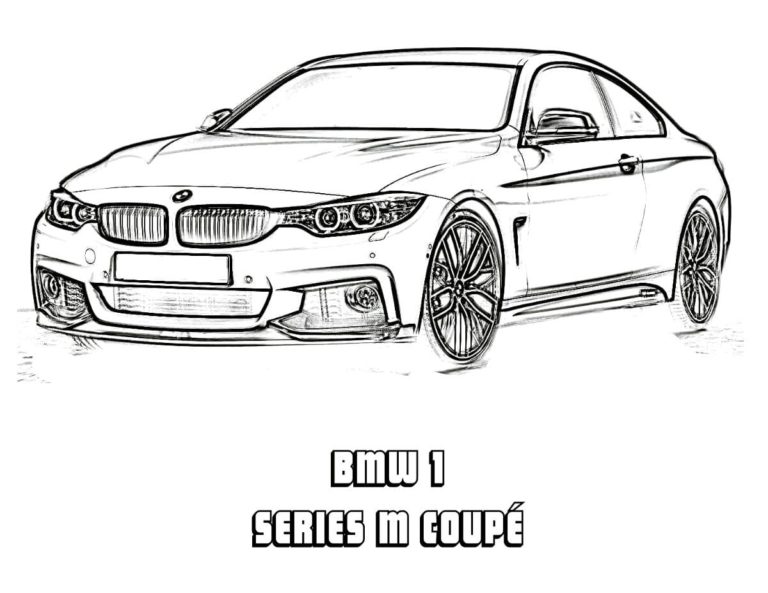 BMW 1 M coupe. Värityskuva