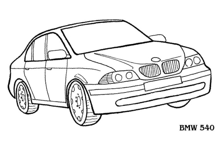 BMW 540 Värityskuva