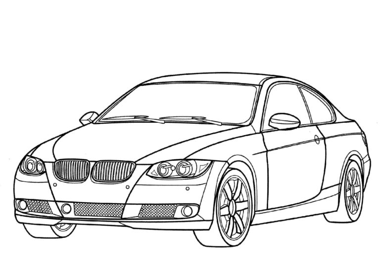 BMW 6 värityssivu Värityskuva