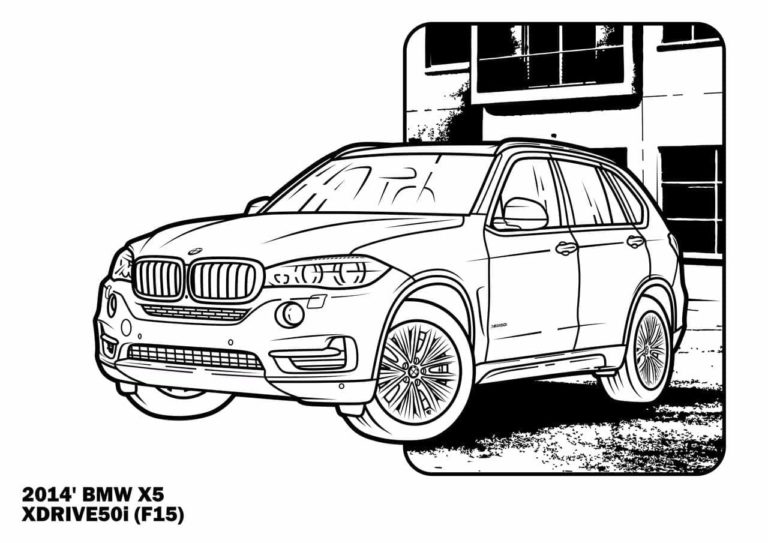 BMW X5 2014. Värityskuva