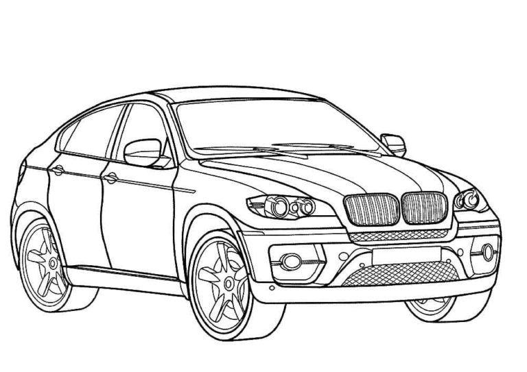 BMW X6. Värityskuva
