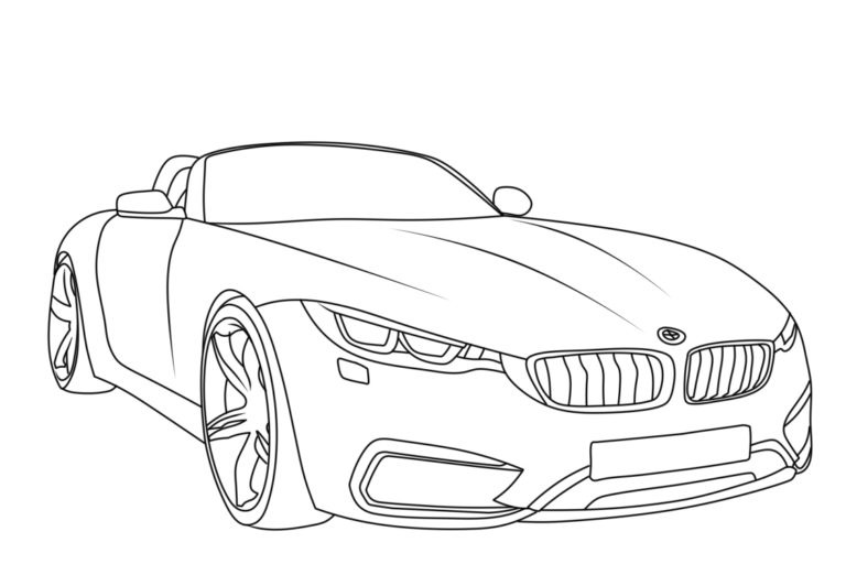 BMW Z4 Cabrioletin värityssivu Värityskuva