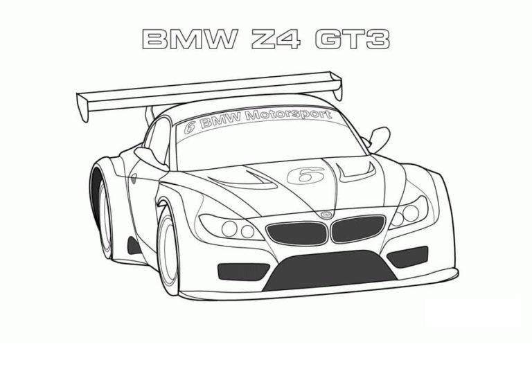 BMW Z4 GT3 värityssivu Värityskuva
