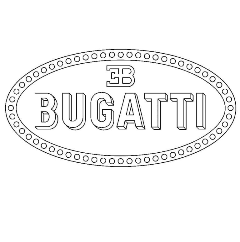 Bugatti logo Värityskuva