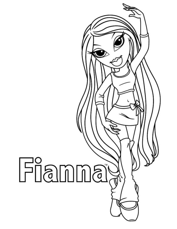 Fianna, joka tunnetaan paremmin nimellä aroma. Värityskuva