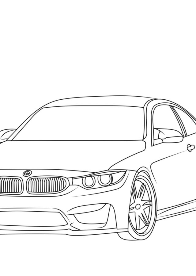 Kuva BMW väritykseen. 1 Värityskuva
