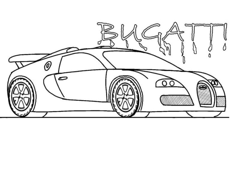 Loistava Bugatti Värityskuva