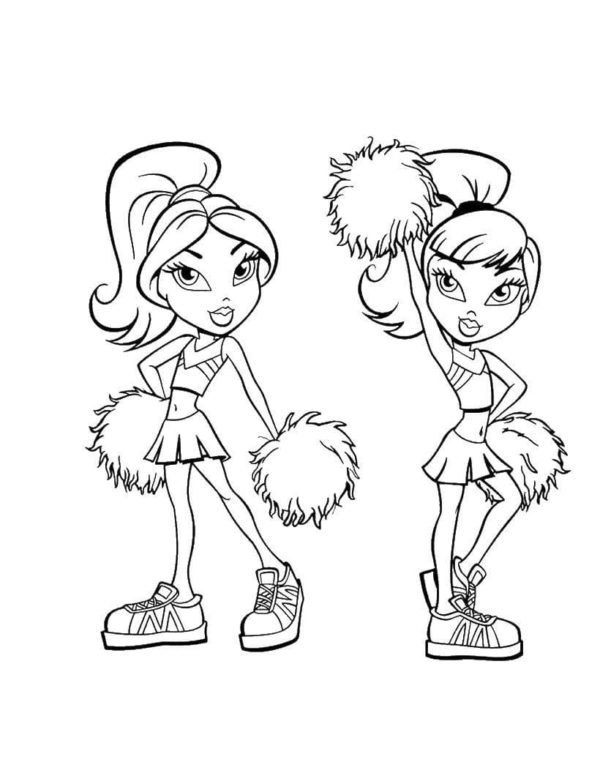 Pompon cheerleader-nuket Värityskuva