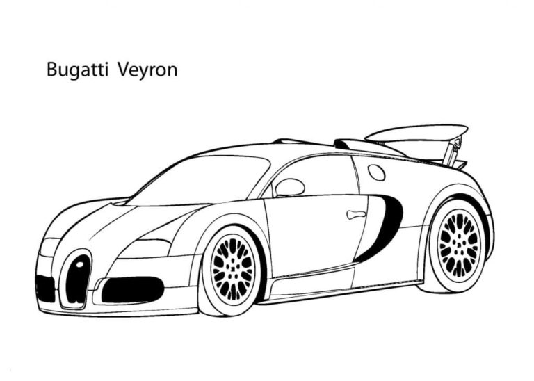 Siisti Bugatti Veyron Värityskuva