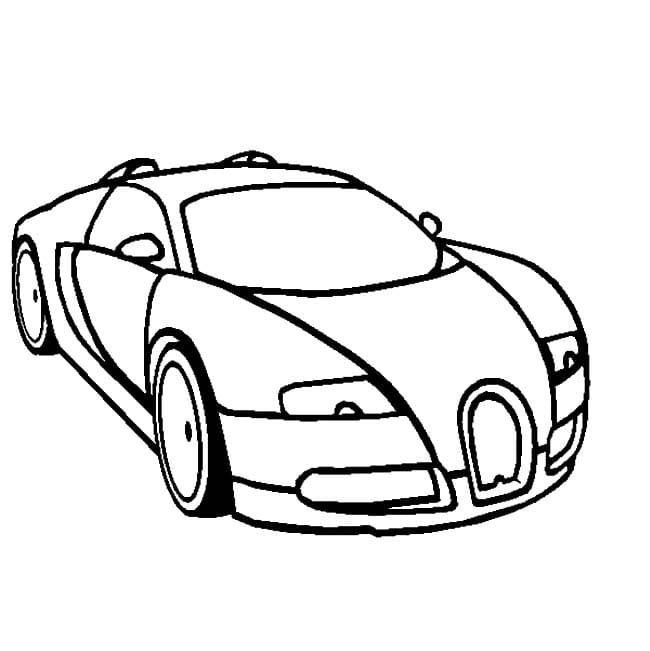 Tehokas Bugatti Veyron Värityskuva