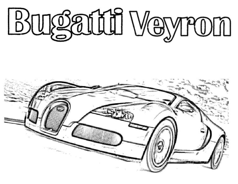 Upea Bugatti Veyron Värityskuva