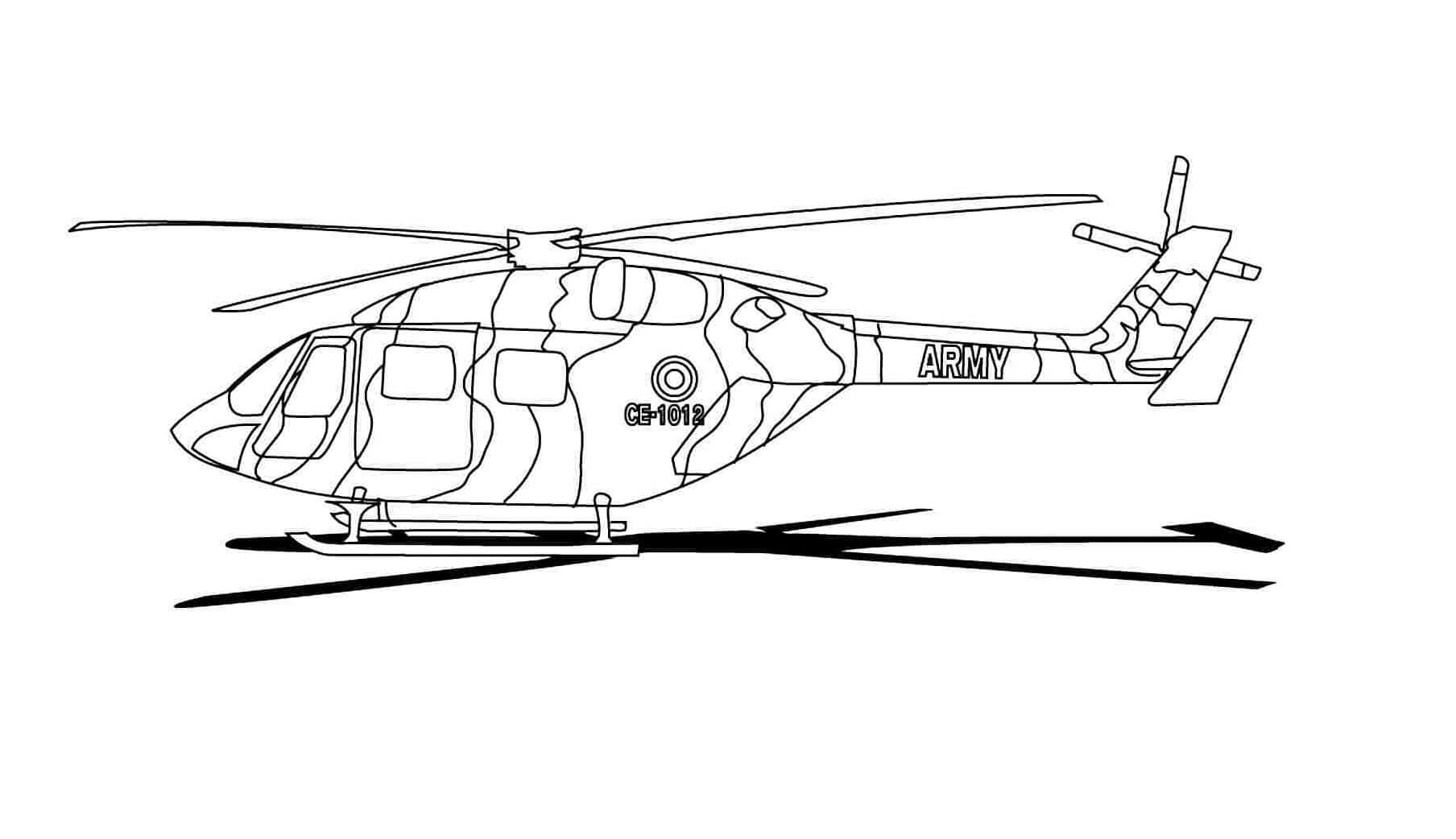Army Helicopter CE 1012 Värityskuva