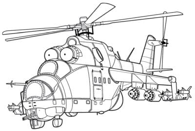 Erikoishelikopteri Pelastustehtäviin Värityskuva