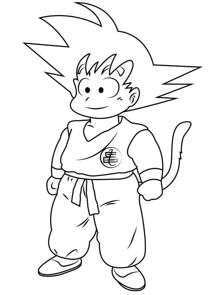 Goku Söpö Värityskuva