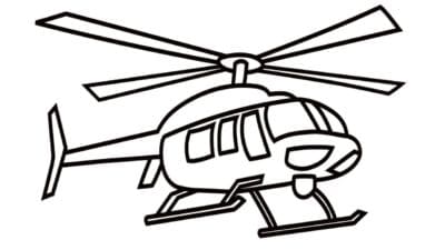 Kaksiruuvinen Kuljetushelikopteri. Värityskuva