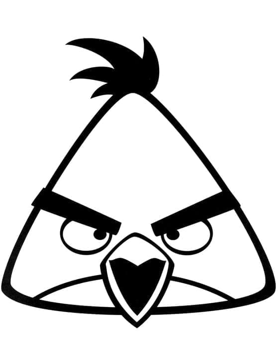 Chuck Angry Birdsistä Värityskuva