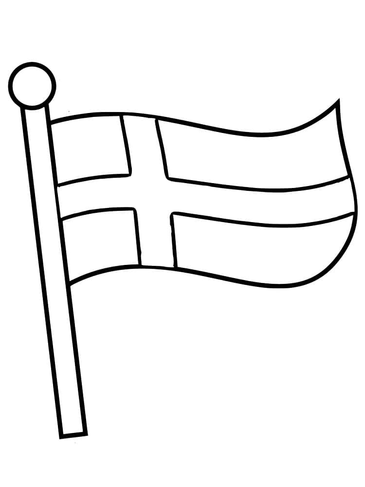 Suomen Lippu coloring page
