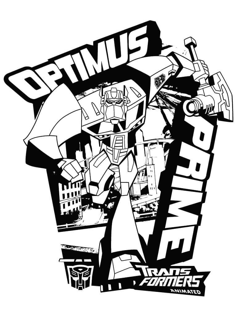 Siisti Optimus Prime Värityskuva