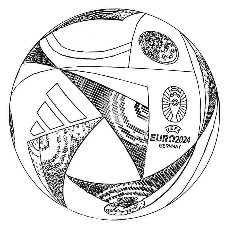 UEFA Euro 2024 coloring page