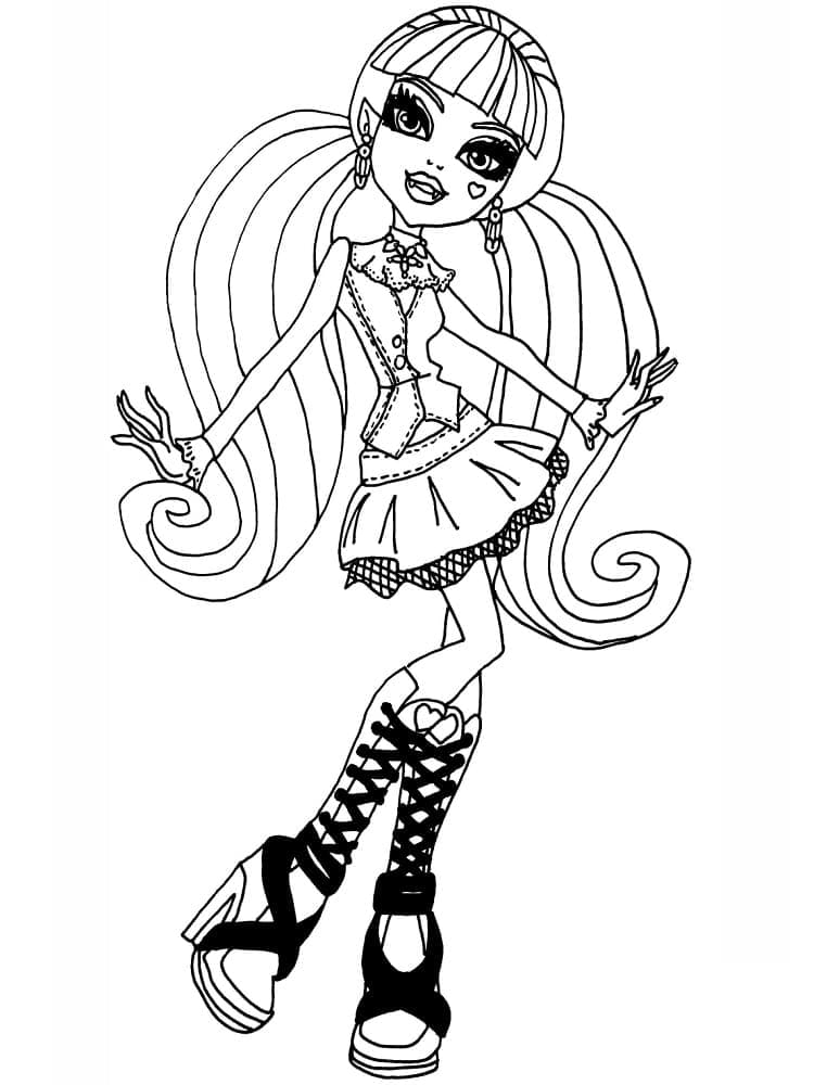 Draculaura Monster High Värityskuva