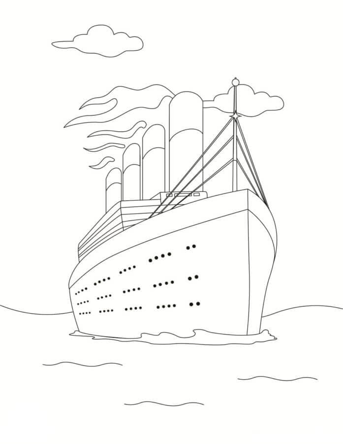 Ihme Titanic Värityskuva