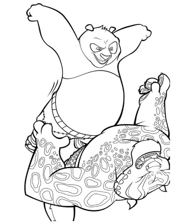 Kung Fu Panda Värityskuvat