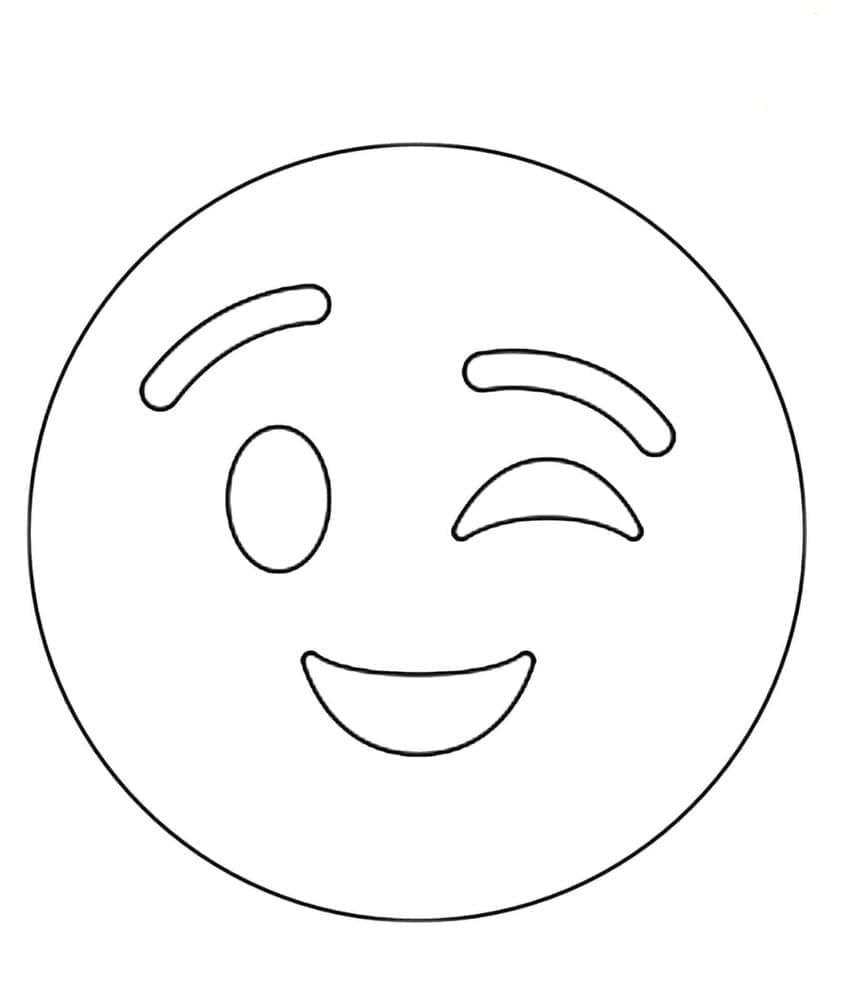 Emoji coloring page