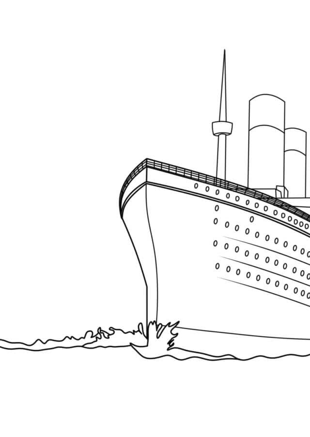 Titanic Täydellinen Värityskuva