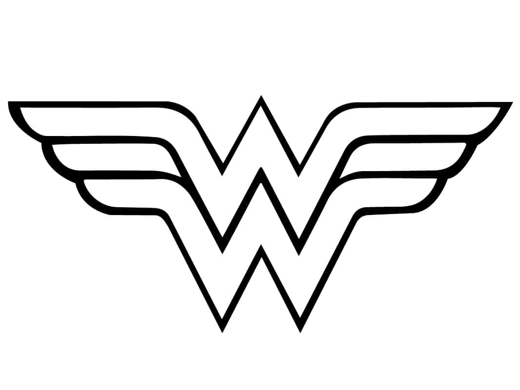 Wonder Woman Logo Värityskuva