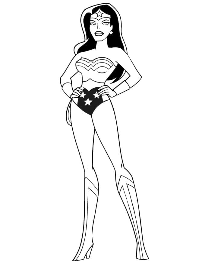 Ihmenainen (Wonder Woman) coloring page
