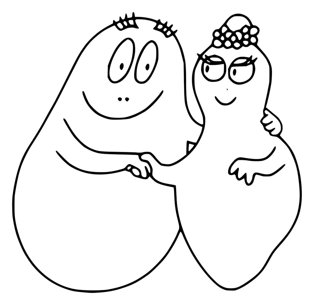 Barbapapa Värityskuvat