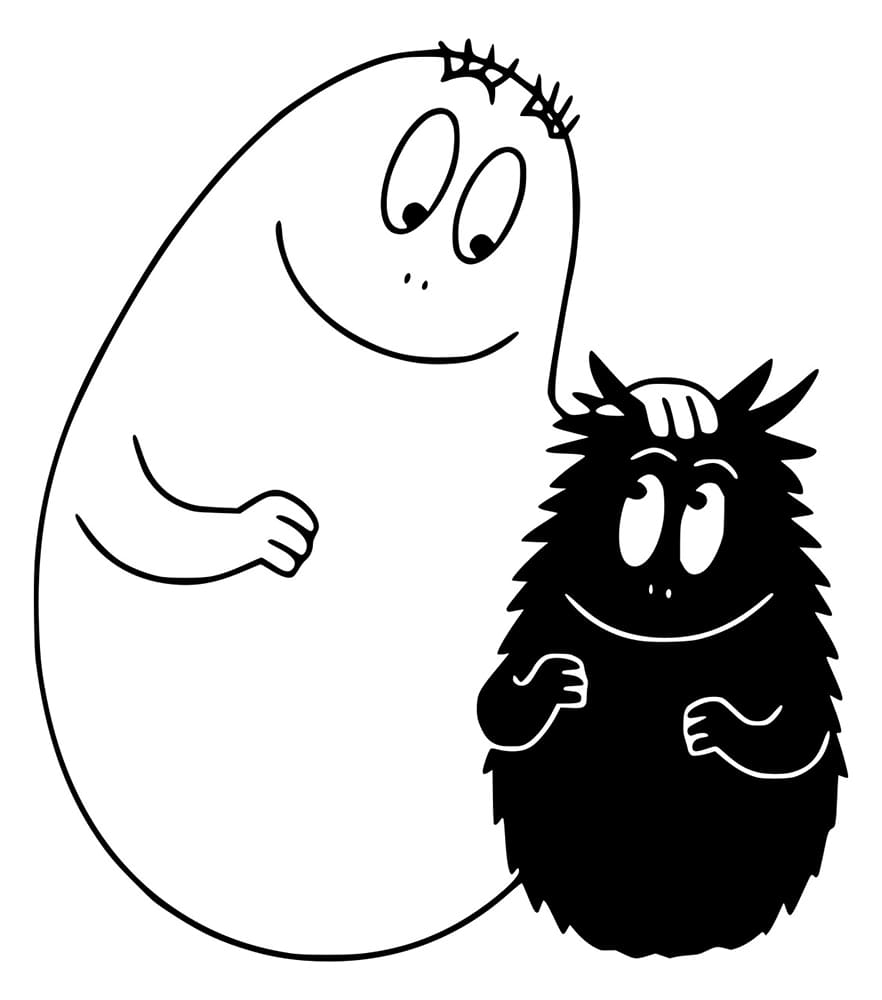 Barbapapa mukavuudet Barbabeau Värityskuva