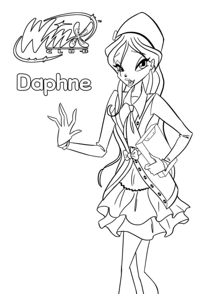 Daphne Winx Värityskuva