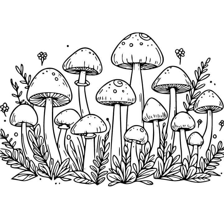 Sieni coloring page