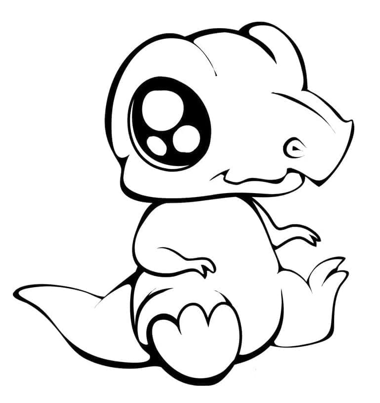 Kawaii coloring page