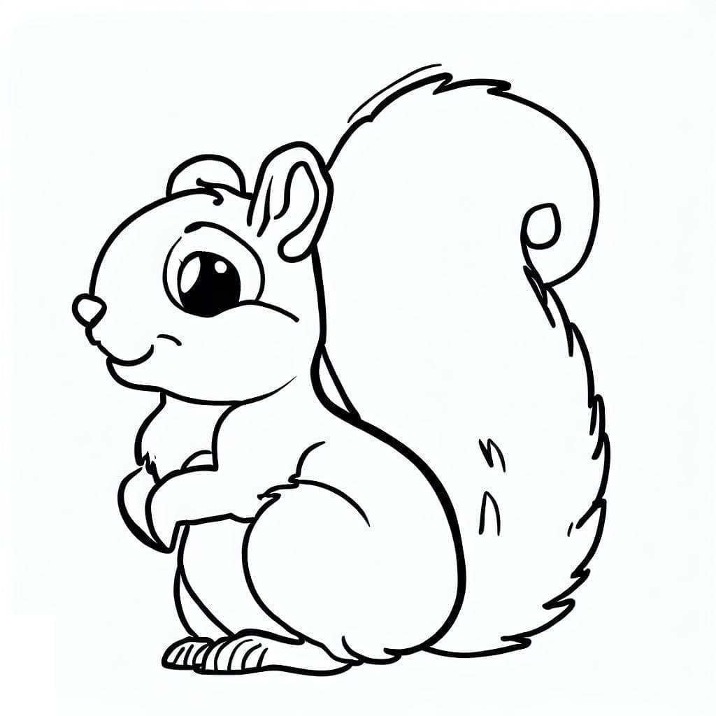 Orava coloring page