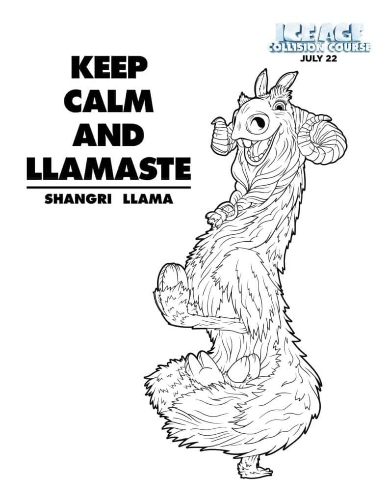 Shangri Llama Värityskuva