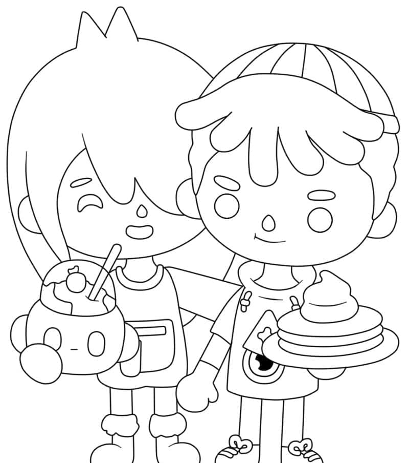 Toca Boca coloring page