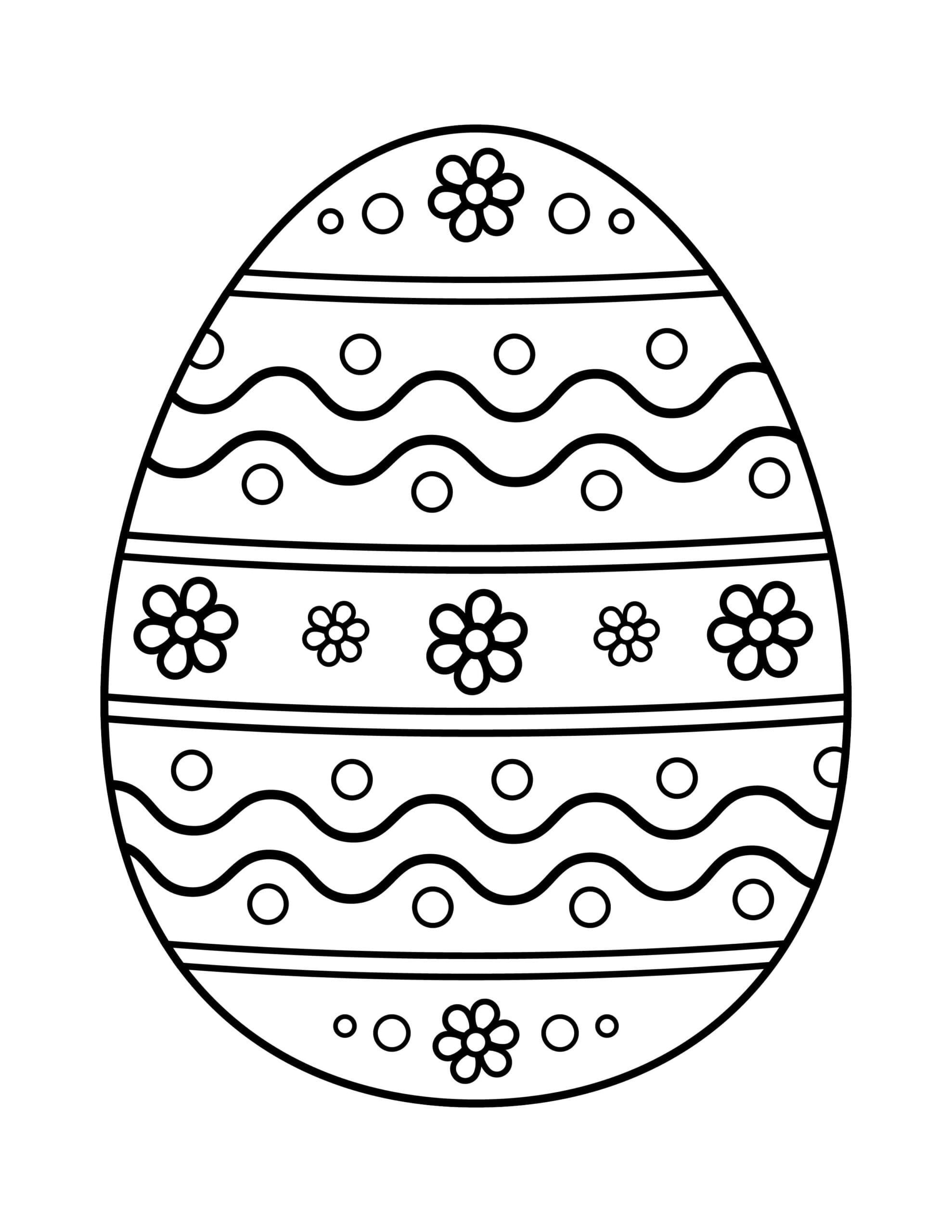 Pääsiäismuna coloring page