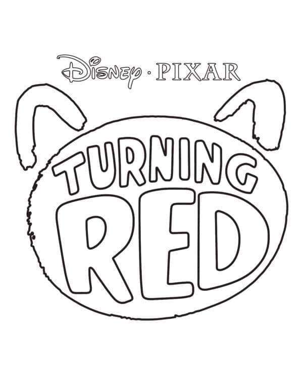 Turning Red Logo Värityskuva