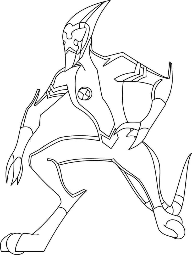 Ben 10 coloring page