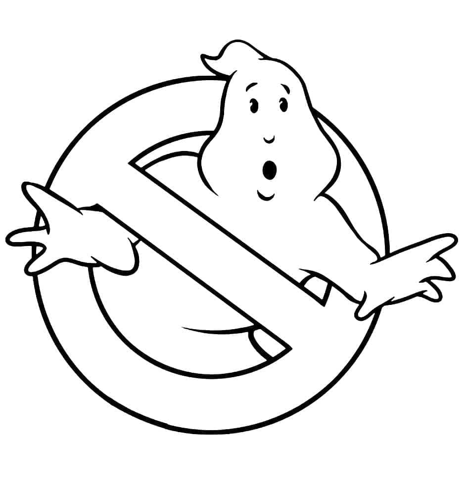 Ghostbusters Logo Värityskuva